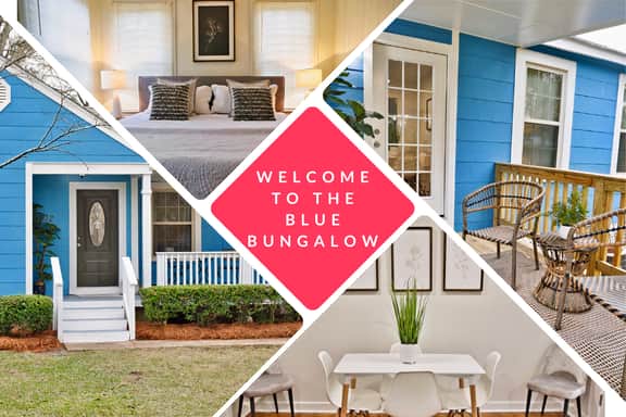 The Blue Bungalow, close to Historic District, Parks