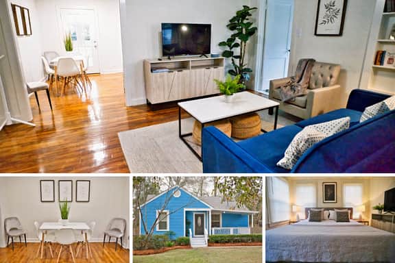 The Blue Bungalow, close to Historic District, Parks